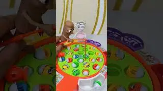 satisfying with Unboxing review cute fishing toy