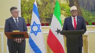 Booqashada Hargeysa  somaliland  wasirka arrimaha dibada israil Gideon saar iyo Madaxweyne cirro
