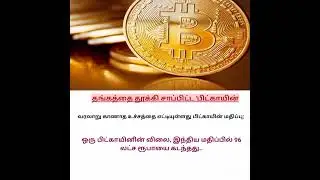சாப்பிட்ட 'பிட்காயின்'#Bitcoin #news #dailyupdates #tamilnews #tamil #usa #Value #Increase