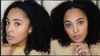 HOW TO DEFINE CURLS ON A KINKY CURLY HEADBAND UNIT | EASY WIG STYLING | LUVME HAIR HEADBAND WIG |