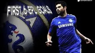 Diego Costa ● First 6 goals In EPL ●2016/2017