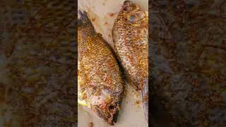 Whole delicious baked tilapia #tilapia #reels #recipe #fishrecipe