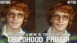 Новые инструменты искусственного интеллекта в Photoshop исправили мою детскую фотографию!