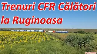[4K] Trenuri la Ruginoasa ale CFR Calatori si o electrica izolata de la CFR Marfa [august, 2025]