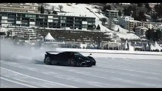 Pagani Huayra Epitome Ice Drift Paired with Stunning Classic Car Display