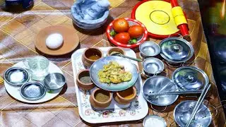 Miniature Village Style Egg Omelet ||  Miniature Food Secrets || Quick Omelet Recipe in Miniature