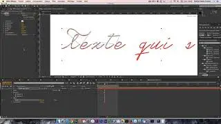 Texte qui s'écrit avec After Effects