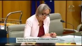 Senator Lee Rhiannon questions the ARTC on coal