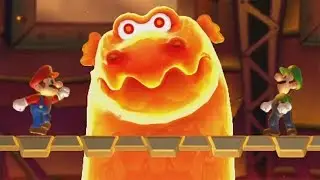 New Super Mario Bros. U - All Bosses (2 Player)