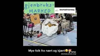 Vi var med p&aring; #gjennbruks #marked