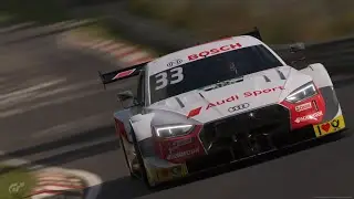 The Audi RS5 DTM a high performance silhouette touring car specifically engineered for competition