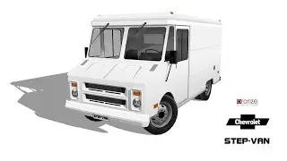 Chevrolet Step-van, 1980, 3d in SketchUp.