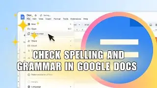 🔥 EASY: How to check spelling and grammar in google docs document | Easy guide