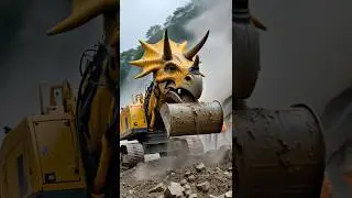 This is not an excavator - this is a dinosaur with character!🦖⚠️