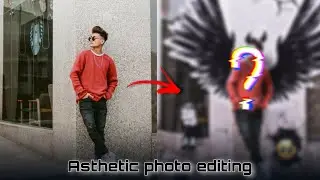 Asthetic devil👿 photo editing//devil wings photo editing in Picsart~demon x tech #photoediting