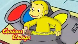 George Mixes Colors! 🐵 Curious George 🐵 Kids Cartoon 🐵 Kids Movies