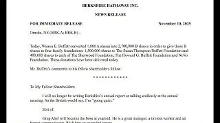 Warren Buffett&rsquo;s Final CEO Letter &mdash; Full Audiobook (2025)