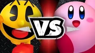 PAC-MAN VS Kirby (Namco vs Nintendo) | Awesome Cartoon Battles | Swishy Bros