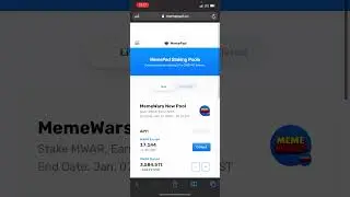 Staking memepad & memewars tokens for passive returns!