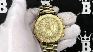 Gold Future Dial .25 Carat Diamond Hip Hop Watch JoJino J1129