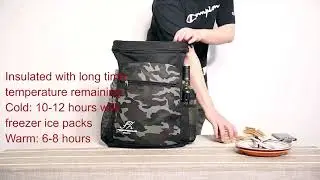 Insulated Backpack Cooler, Leak-resistant, Large capacity