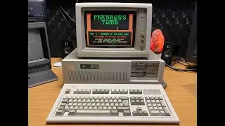 IBM 5170 PERSONAL COMPUTER PC IBM 5154 EGA CRT MONITOR MODEL M KEYBOARD