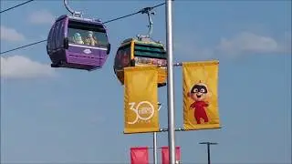 Walt Disney World Skyliner Gondolas have their character pictures on them