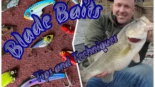 WINTER BASS FISHING techniques: The BLADE BAIT!!