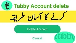 delete tabby account | tabby account kaise delete kare | tabby id delete