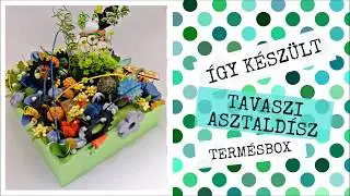 ÍGY KÉSZÜLT | Tavaszi asztaldísz - Termésbox | KEREKECSKE GOMBOCSKA