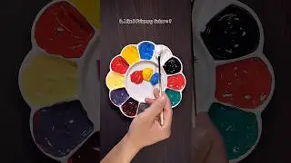 🌈 Easily create new colors from 5 basic colors #colormixing #satisfying #primarycolors