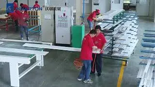 Door panel automatic paint spraying production line