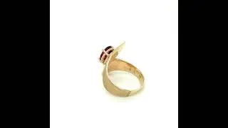 Natural Rubellite Ring 14K Solid Gold 1.51ct Pink Tourmaline Ring Solitaire Ring Gemstone Ring