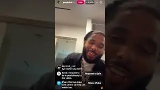 Pooh shiesty ON LIVE Responds, Shout out rappers, Play new music🐍🔥