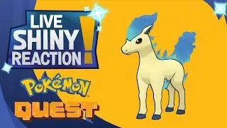 SHINY PONYTA IN POKEMON QUEST! MY FIRST LIVE SHINY!