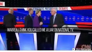 Hot Mic At Democrat Debate- Elizabeth Warren Confronts Bernie Sanders