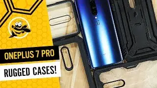 OnePlus 7 Pro Rugged Heavy Duty Cases with Built-in Screen Protector!