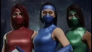 Mortal Kombat 11 - Female Klassic Ninjas Skins Intros and Outros Schowcase
