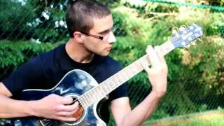 Charles slappin' his guitar - Part of the song 