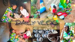 village life  kenya/traditional arrowroot recipe/#cooking in the village over firewood with a friend