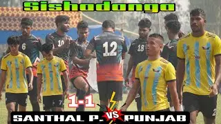 Punjab itbp 01 Vs01 santhal pargana football match at sishadanga gazole 2025 // highlights