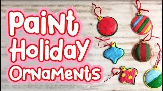 Christmas Holiday Classic Shapes Plaster Ornament Kit by Creatology | Part 1 | Kids Crafts