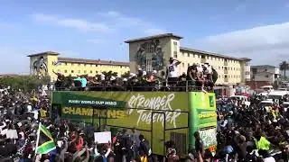 South African Springbok Team Trophy tour in Langa Cape Town 🇿🇦🏆