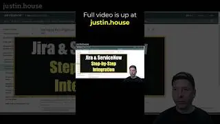 Integrate Jira and ServiceNow - Step-by-Step - short 🩳#servicenow #jira #atlassian #integration