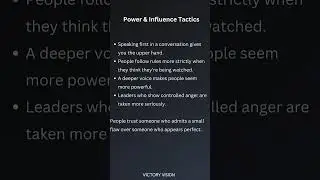 Power & Influence Tactics