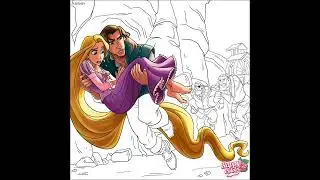 Colouring Tangled in Happy Color 4