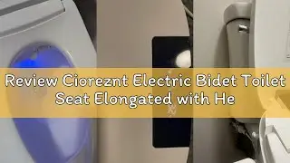 Review Cioreznt Electric Bidet Toilet Seat Elongated with Heated Seat, Warm Air Dryer, Endless Warm