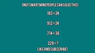 Only smart mind people can solve this maths puzzle!!