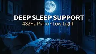 Instant Deep Sleep for Seniors &vert; Melatonin Boost 432Hz DARK SCREEN (High Definition Audio)