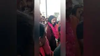 got actress Namitha in Chennai Kabaleeshwarar koil#namitha #shortsfeed #actress #travelvlog